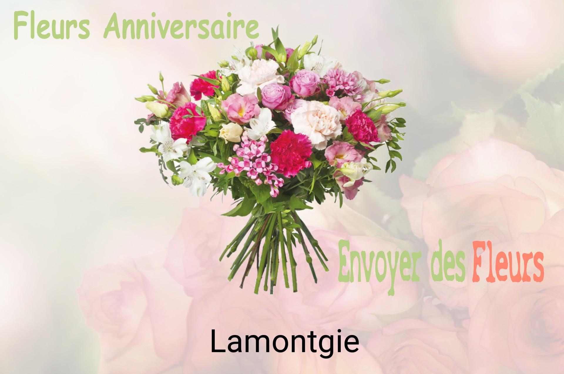Bouquet de fleurs d’anniversaire livré à Lamontgie